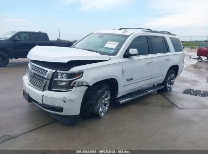 2017 CHEVROLET TAHOE LT White  Gasoline 1GNSCBKC7HR336536 photo #3