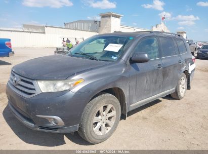 2012 TOYOTA HIGHLANDER BASE V6 Gray  Gasoline 5TDZK3EH3CS076928 photo #3