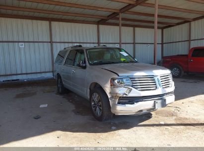 2017 LINCOLN NAVIGATOR L SELECT Silver  Gasoline 5LMJJ3HT4HEL11309 photo #1