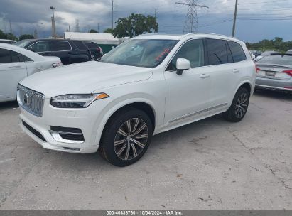 2024 VOLVO XC90 B6 PLUS BRIGHT THEME 7-SEATER White  Gasoline YV4062PE4R1190210 photo #3