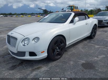 2013 BENTLEY CONTINENTAL GTC White  Flexible Fuel SCBGR3ZA0DC079162 photo #3