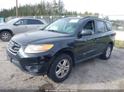 2011 HYUNDAI SANTA FE GLS Black  Gasoline 5XYZG3AB1BG001031 photo #3