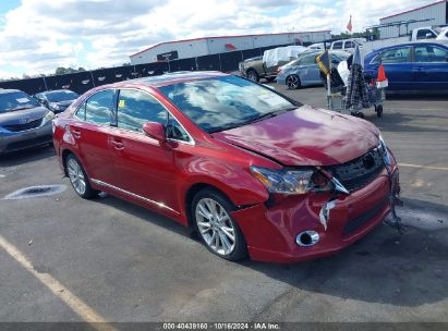 2010 LEXUS HS 250H PREMIUM Red  Hybrid JTHBB1BA5A2009991 photo #1