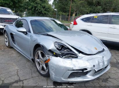 2018 PORSCHE 718 CAYMAN Silver  Gasoline WP0AA2A82JK261704 photo #1