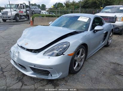 2018 PORSCHE 718 CAYMAN Silver  Gasoline WP0AA2A82JK261704 photo #3