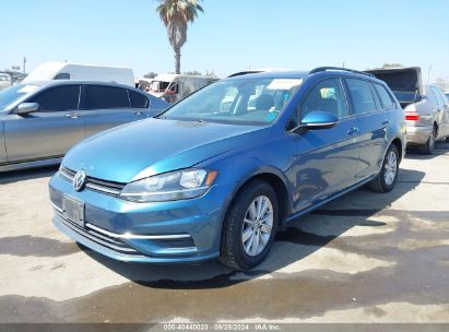 2019 VOLKSWAGEN GOLF SPORTWAGEN 1.4T S/1.4T SE Blue  Gasoline 3VWY57AU1KM512507 photo #3