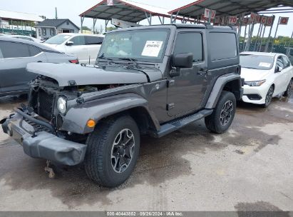 2018 JEEP WRANGLER JK SAHARA 4X4 Gray  Flexible Fuel 1C4AJWBG6JL857471 photo #3