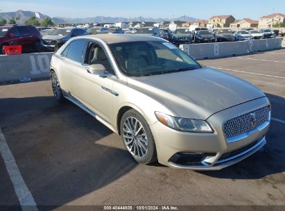 2017 LINCOLN CONTINENTAL SELECT Beige  Gasoline 1LN6L9SK3H5610778 photo #1