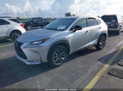 2017 LEXUS NX 200T F SPORT Silver  Gasoline JTJYARBZ2H2079474 photo #3