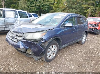 2012 HONDA CR-V EX Blue  Gasoline 5J6RM4H58CL066618 photo #3