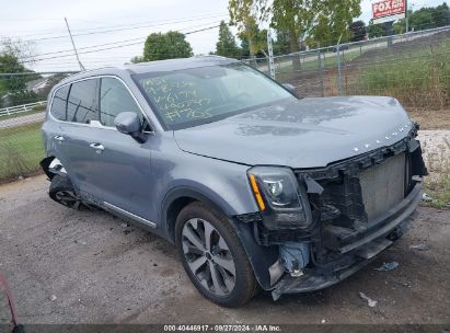 2022 KIA TELLURIDE S Gray  Gasoline 5XYP6DHC9NG236179 photo #1