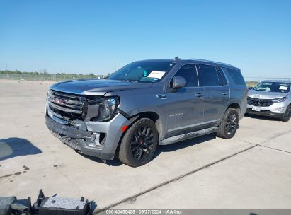 2022 GMC YUKON 4WD SLT Gray  Gasoline 1GKS2BKD4NR305524 photo #3