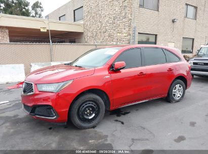 2019 ACURA MDX Red  Gasoline 5J8YD4H04KL013307 photo #3