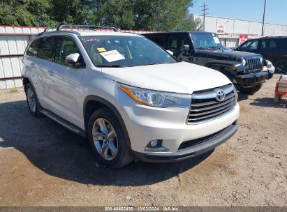 2016 TOYOTA HIGHLANDER LIMITED V6 White  Gasoline 5TDYKRFH5GS172921 photo #1