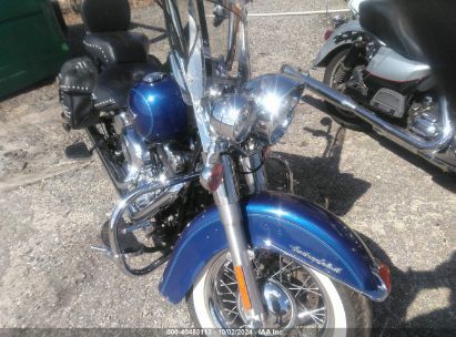 2015 HARLEY-DAVIDSON FLSTC HERITAGE SOFTAIL CLASSIC Blue  Gasoline 1HD1BWV12FB035072 photo #1