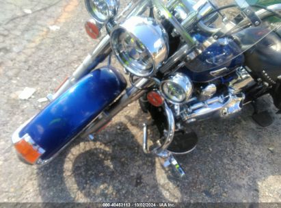 2015 HARLEY-DAVIDSON FLSTC HERITAGE SOFTAIL CLASSIC Blue  Gasoline 1HD1BWV12FB035072 photo #3