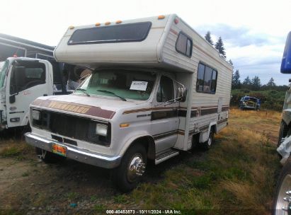 1985 FORD ECONOLINE E350 CUTAWAY VAN Cream  Gasoline 1FDKE30L1FHB05089 photo #3