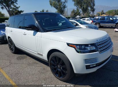 2015 LAND ROVER RANGE ROVER 5.0L V8 SUPERCHARGED White  Flexible Fuel SALGS3TF0FA205730 photo #1