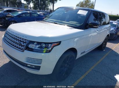 2015 LAND ROVER RANGE ROVER 5.0L V8 SUPERCHARGED White  Flexible Fuel SALGS3TF0FA205730 photo #3