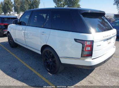 2015 LAND ROVER RANGE ROVER 5.0L V8 SUPERCHARGED White  Flexible Fuel SALGS3TF0FA205730 photo #4