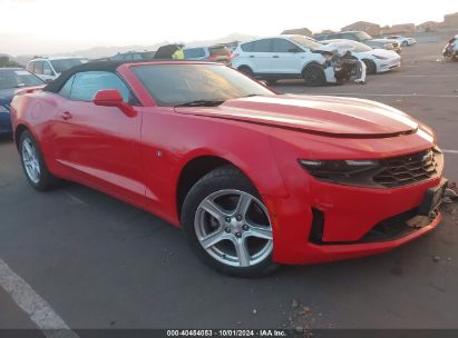 2020 CHEVROLET CAMARO Red  Gasoline 1G1FB3DX2L0127407 photo #1