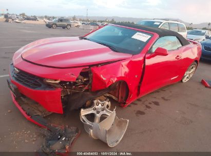 2020 CHEVROLET CAMARO Red  Gasoline 1G1FB3DX2L0127407 photo #3