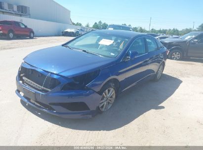 2015 HYUNDAI SONATA SE Blue  Gasoline 5NPE24AF6FH157974 photo #3