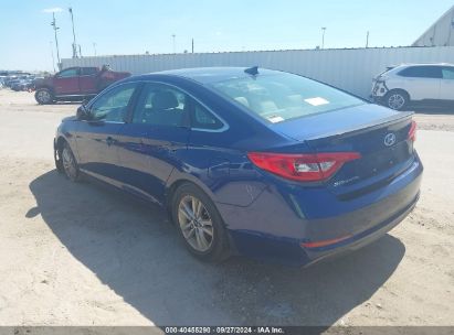 2015 HYUNDAI SONATA SE Blue  Gasoline 5NPE24AF6FH157974 photo #4