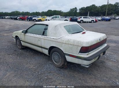 1992 CHRYSLER LEBARON White  Gasoline 1C3XU4531NF262521 photo #4