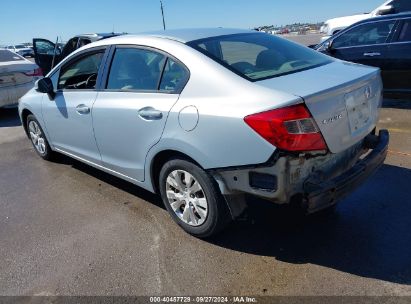 2012 HONDA CIVIC LX Light Blue  Gasoline 2HGFB2F56CH527562 photo #4