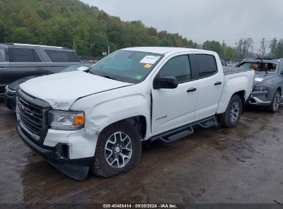 2022 GMC CANYON 4WD  SHORT BOX AT4 - LEATHER White  Gasoline 1GTG6FEN5N1195518 photo #3