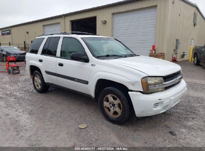 2003 CHEVROLET TRAILBLAZER LS White  Gasoline 1GNDS13S232379162 photo #1