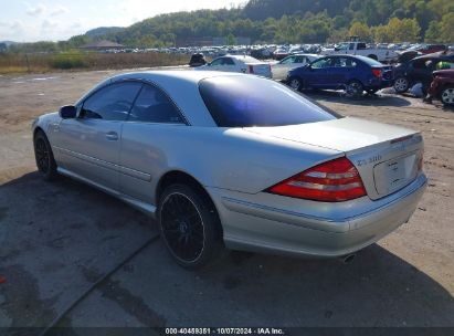 2001 MERCEDES-BENZ CL 500 Silver  Gasoline WDBPJ75J41A011096 photo #4