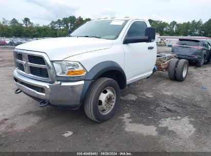 2012 RAM 5500 CHASSIS ST/SLT White  Diesel 3C7WDNBL4CG120955 photo #3