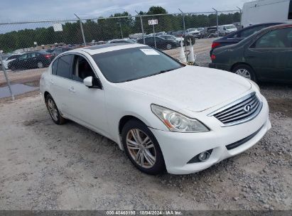 2012 INFINITI G37X White  Gasoline JN1CV6AR6CM973110 photo #1