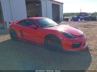 2016 PORSCHE CAYMAN GT4 Red  gas WP0AC2A87GK191832 photo #1