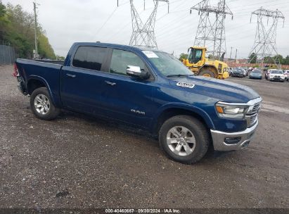 2022 RAM 1500 LARAMIE  4X4 5'7 BOX Blue  Gasoline 1C6SRFJT2NN282315 photo #1