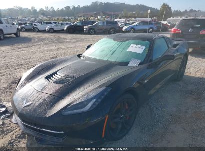 2014 CHEVROLET CORVETTE STINGRAY Z51 Black  Gasoline 1G1YL2D73E5127535 photo #3