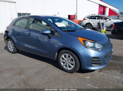 2016 KIA RIO LX Blue  Gasoline KNADM5A34G6675849 photo #1