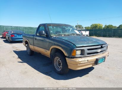 1996 CHEVROLET S TRUCK S10 Green  Gasoline 1GCCS1446TK119366 photo #1