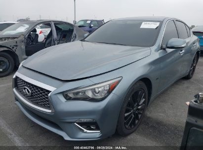 2020 INFINITI Q50 LUXE Blue  Gasoline JN1EV7AP3LM205243 photo #3