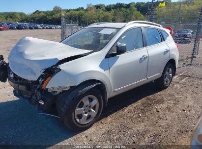 2014 NISSAN ROGUE SELECT S White  Gasoline JN8AS5MV5EW722445 photo #3