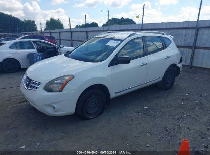 2014 NISSAN ROGUE SELECT S White  Gasoline JN8AS5MT5EW617385 photo #3