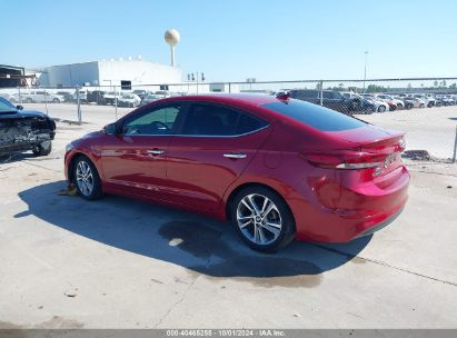 2017 HYUNDAI ELANTRA LIMITED Red  Gasoline KMHD84LF7HU355507 photo #4