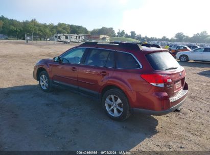 2013 SUBARU OUTBACK 2.5I LIMITED Maroon  Gasoline 4S4BRCPC9D3202884 photo #4