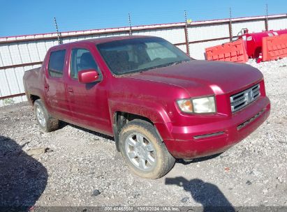 2006 HONDA RIDGELINE RTL Red  Gasoline 2HJYK16566H524372 photo #1