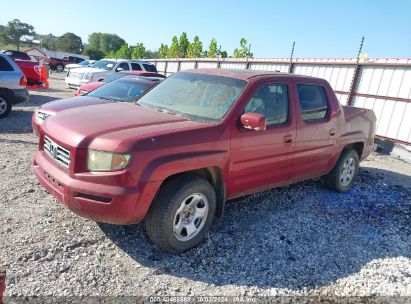 2006 HONDA RIDGELINE RTL Red  Gasoline 2HJYK16566H524372 photo #3