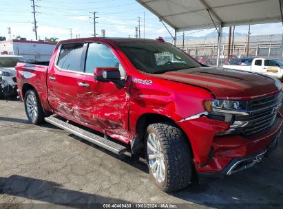 2021 CHEVROLET SILVERADO 1500 4WD  SHORT BED HIGH COUNTRY Red  Gasoline 3GCUYHEDXMG470364 photo #1