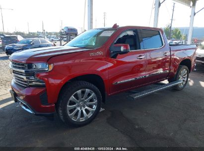 2021 CHEVROLET SILVERADO 1500 4WD  SHORT BED HIGH COUNTRY Red  Gasoline 3GCUYHEDXMG470364 photo #3