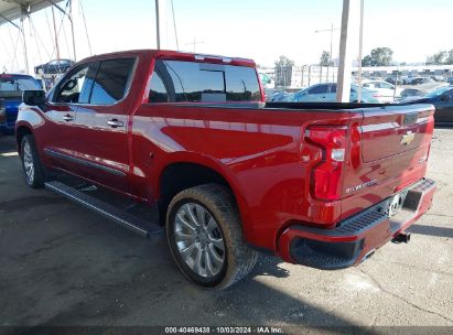 2021 CHEVROLET SILVERADO 1500 4WD  SHORT BED HIGH COUNTRY Red  Gasoline 3GCUYHEDXMG470364 photo #4